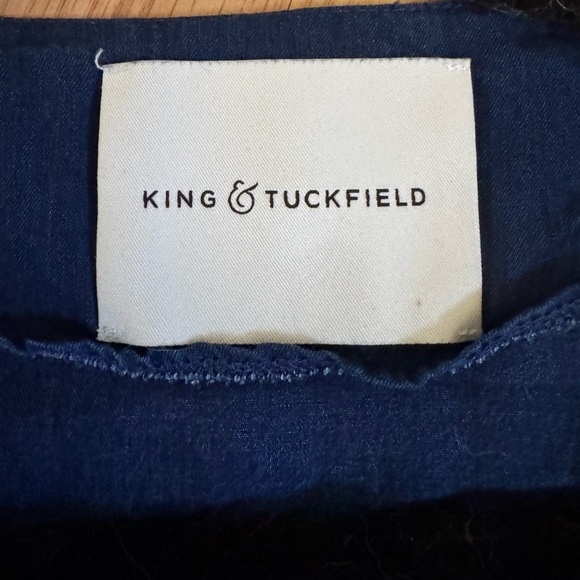King & Tuckfield Wrap Blouse Size Large - Picture 2 of 4
